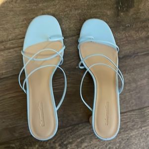 Reformation Rachel Blue Strap Sandals Size 9